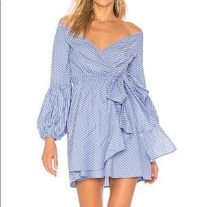 Revolve Likely Jada Dress Menswear Blue